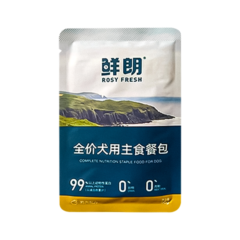 Rosy Fresh Single-Serve Dog Wet Food Meals 55% Protein, Chicken, 300g, 6 Per Pack